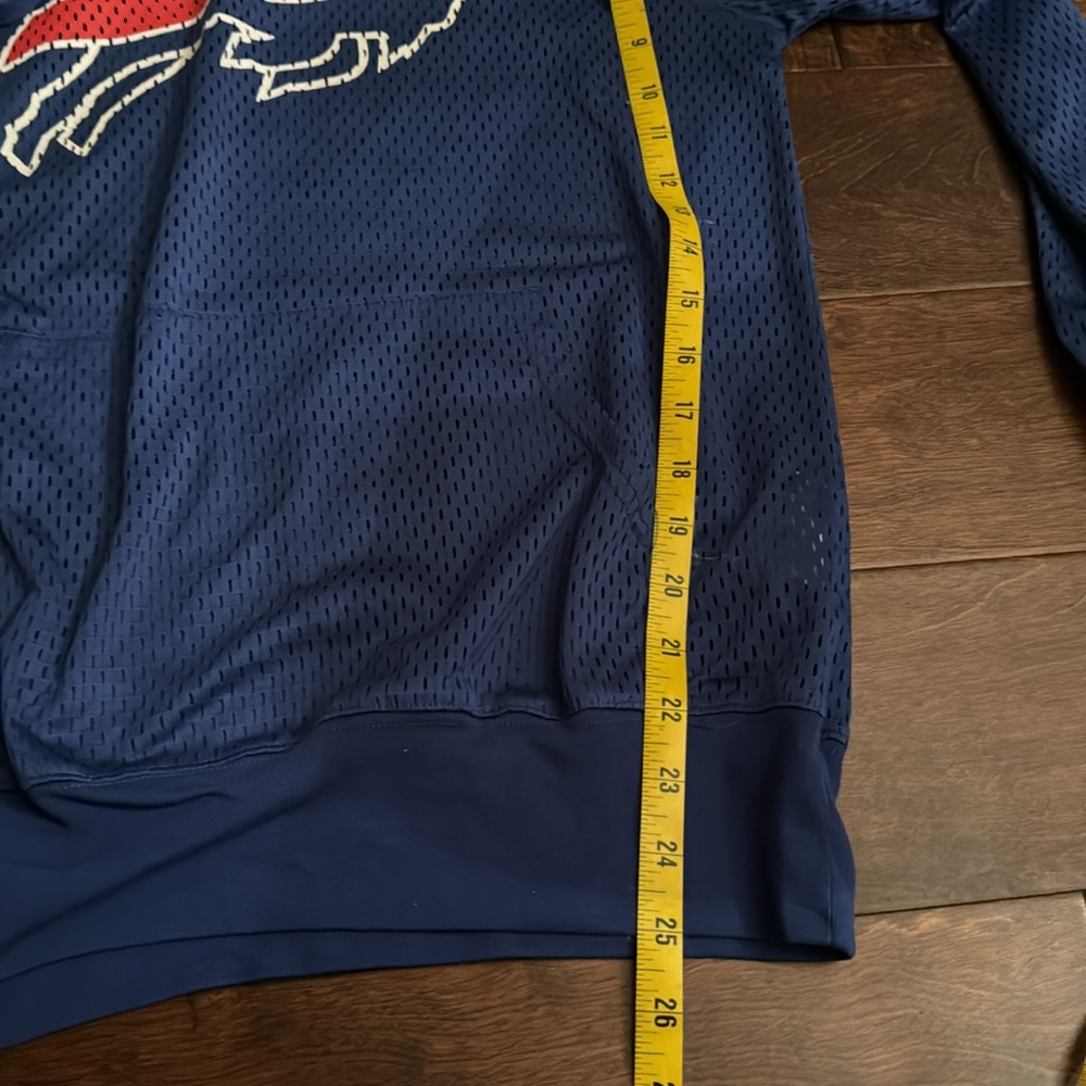Buffalo Bills Jersey Like Pullover Hoodie Ladies L - Picture 8 of 10
